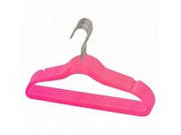 Only Hangers Petite Size Hot Pink Velvet Suit Hangers-50 Pack - B3MX1SIC8