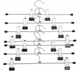 OUNONA Stainless Steel Clothes Drying Hanger with Clips Pants Drying Rack 20pcs - BGCQ2PQY4