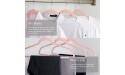 Premium Velvet Hangers Pack of 50 Heavyduty Non Slip Velvet Suit Hangers White Chrome Hooks,Space Saving Clothes Hangers Blush Pink Silver 50-Pack - BYGI84HV3