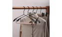 SLSFJLKJ Wooden Hangers Metal Suit Hangers Wide Shoulders and Trousers bar Hangers Wardrobes Storage Racks Color : Black Size : 28 * 21cm - BUMOJZ8U5