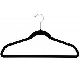 Suit Hanger with Notches & Cross Bar Black Pack of 50 - BHSCLB8ST