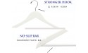 WEISBROTHER Wooden Clothes Hanger in White Color,Natural Coat Hanger in 20 Pack Gift Box,Suit Hanger with 360 Degree Rotating Stronger 0.126 inch Hooks Suitable for All Garments. - BWG08TGLS