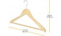 Whitmor Natural Grade Wood Suit Hangers Set of 36 - BBV0G3DW2