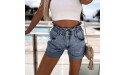 Women Elastic Waist Bermuda Shorts with Pocket Spring Summer Bottom Sexy Casual Shorts Jeans Denim Pants Denim Shorts - BI53WB6QK