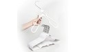 10-Pack [White] GiaBrend Heavy Duty Clothing Hanger Pro Easy Fold | Self Unfold Closet Hangers for Clothes Plastic Hangers Clothes Hanger Coat Hanger Sweater Hangers - BO9BICFT2