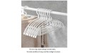 iPeson Standard Hangers Hanger Anti Shoulder Corner Garment Hanging Household Clothes Hanging Plastic Non Slip Hangers Drying Clothes Hangers Drying ​Rac Color : White Quantity : 10 - BPQM7L7N5