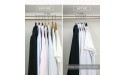 M-K 100 PCS Non Slip Velvet Clothes Suit Shirt Pants Hangers Black - B4I2BA89H
