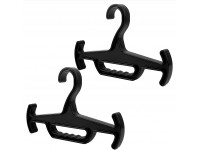 [2 Pack] Heavy Duty Hangers for Law Enforcement Gear Heavy Load Capacity Body Armor Hanger Weight Dispersing Hanger for Tactical Gear Multi-Purpose BCD Wetsuit Hanger - BUBEPQRPI