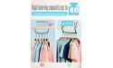 BHcorner Black Space Saving Hangers for Clothes,Pack of 16 Magic Hangers Space Saver for Closet Organizer; Sturdy Collapsible Hangers Organizer with 5 Holes can Hang 10 Heavy Clothes in one - BNVAVL5H0