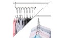 Bloberey Space Saving Hangers Metal Magic Cascading Hanger 10 Inch 6 x 2 Slots Closet Clothing Hanger Organizers（Pack of 12） - B8TEG2NLC