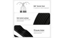 Cozymood Black Velvet Hangers -60 Pack- Non Slip Felt Hangers Space Saving Clothes Hanger Velvet Hanger Heavy Duty Adult Hanger for Coat Suit - B46PQKKH4