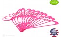 Eldorado Hangers for Adult Size Clothing Plastic Ideal for Everyday Standard Use Clothes Shirts Blouses T-Shirts Dresses Jackets Suits. Color Hot Pink Pack 20 PCS. - BN8XDZTQX