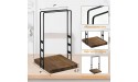 Hanger Holder Organizer Rustic Wood Clothes Hanger Holder Portable Hanger Organizer Rack Hanger Caddy Stand for Adult or Child Clothes Hanger Storage Rack for Closet Laundry Dry Cleaning Room - B24A482RR