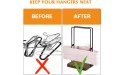 Hanger Holder Organizer Rustic Wood Clothes Hanger Holder Portable Hanger Organizer Rack Hanger Caddy Stand for Adult or Child Clothes Hanger Storage Rack for Closet Laundry Dry Cleaning Room - B24A482RR