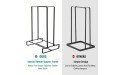 Hanger Organizer Stacker 304 Stainless Steel Clothes Hangers Storage Holder 2 PCS Space Saving Hanger Stacker Organizer Stand Caddy for Closet Laundry Room,Black M - BYWCTMW36