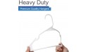 Heshberg Plastic Notched Hangers Space Saving Tubular Clothes Hangers Standard Size Ideal for Everyday Use on Shirts Coats Pants Dress Skirts Etc. White 50 Pack - BU2D5FZXL