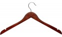 Honey-Can-Do HNG-01213 Basic Shirt Hanger with Dress Notches 5-Pack Cherry - BJITPNF8Z