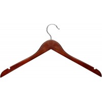 Honey-Can-Do HNG-01213 Basic Shirt Hanger with Dress Notches 5-Pack Cherry - BJITPNF8Z