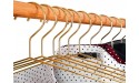 Jetdio 17.7 Strong Metal Wire Hangers Clothes Hangers Coat Hanger Standard Suit Hangers Ideal for Everyday Use 30 Pack Gold - BHNX71Q9P