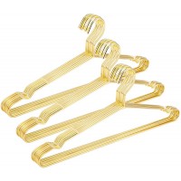 Jetdio 17.7 Strong Metal Wire Hangers Clothes Hangers Coat Hanger Standard Suit Hangers Ideal for Everyday Use 30 Pack Gold - BHNX71Q9P