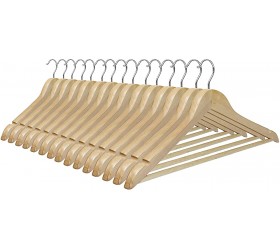 Organize It All 15-Pack Natural Dress Hanger with Wood Bar - BRR72YI2L