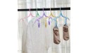 Portable Folding Travel Clothes Hangers with Clips Travel Accessories Plastic Foldable Non-Slip Lightweight Shirts Socks Underwear Clothes Hangers Drying Rack for Home Outdoor Travel - BZR804V73