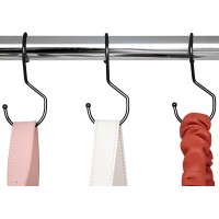 Purse Organizer for Closet 6 Bag Hooks Black Purse Hangers for Closet with Unique Twisted Hook Design which Saves Space Your Handbags Will Look Great in Your Closet - BEFAGT1QC