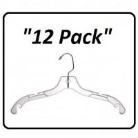 Quality Hangers Heavy Duty Clear Plastic Crystal Hangers - BY2XYFNPN