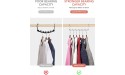 Smartor Metal Space Saving Hangers for Clothes ,Unique Hook Design Collapsible Hangers Pack of 10 Multi Hangers Space Saving Closet Hangers Heavy-Duty Magic Hangers for Closet Organizer . - BOICDLZ48