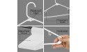 SUPER DEAL 100-pack White Plastic Hangers Premium Quality Non-Slip Suit Hanger Long Lasting Tubular Clothes Hangers Wrinkle Free Space Saving Heavy Duty for Laundry & Everyday UseWhite - BJHMDGEWH