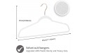 SUPJOO Premium Velvet Hangers White- Rose Gold Swivel Hooks -Non Slip Sturdy Suit Hangers- Felt Hangers-Space Saving Clothes Hangers 50 Pack for Skirts Coats White Rosegold 50 Pack - BORH4ZINH