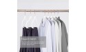 SUPJOO Premium Velvet Hangers White- Rose Gold Swivel Hooks -Non Slip Sturdy Suit Hangers- Felt Hangers-Space Saving Clothes Hangers 50 Pack for Skirts Coats White Rosegold 50 Pack - BORH4ZINH