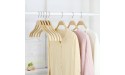 TOPIA HANGER Slim Natural Wood Hangers 18 Packs with Extra Soft Rubber Grips High-Grade Fashion Non-Slip & Wrinkles Hanger for Camisole Sweater Jacket Dress Coat -CT16N - BKEL9ZDNH