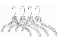 Whitmor Crystal Cut Dress Blouse Hangers Set of 4 - B9WJ31KP6