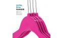 ZOBER Premium Quality Space Saving Velvet Hangers Strong and Durable Hold Up to 10 Lbs 360 Degree Chrome Swivel Hook Ultra Thin Non Slip Suit Hangers 50 Pack Pink - BWEB3H2X3