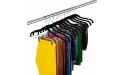Black Pack of 24 Premium Velvet Hangers Clothes Non Slip Skirt Hanger with Clips - BCKVU3O6X