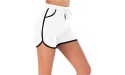 Loose Cotton Sport Shorts for Womens Comfy Drawstring Casual Elastic Waist Pocketed Athletic Shorts Pants White XXXXXL - BSIQ96OEF