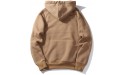 Men's and Women's Hoodie Spring Autumn Casual Solid Loose Fit Fleece Long Sleeve Hooded Top Blouse Khaki XXL - BZ0K10PWS