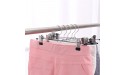 NFEGSIYA Trouser Hangers with Clips Clothes Racks Bedroom Accessories Stainless Steel Trousers Clip Skirt Pants Hanger Rack Storage Organizer Rack Color : Blue - B3BBHCIIX