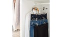 Organize It All 4 Tier Folding Skirt Slack Hanger with Clips - B17CQW8LP
