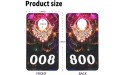 Reverse Mirrored Image Number Card for Live Sales and Live Number Tags，Cloth Locker Luggage Tags 1-100,1.6x 2.8 Normal,Exquisite and Beautiful Consecutive Numbers Card 1-100 - BFUMPGCJX
