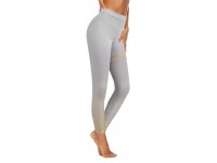 XIMIN Women's Scrunch Butt Lifting Seamless Leggings Booty High Waisted Workout Hot Stamping Print Athletic Yoga Pants Gray M - BE322ABZ5
