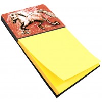Caroline's Treasures MW1170SN Shadow The Horse in Red Refiillable Sticky Note Holder or Note Dispenser Large Multicolor - BEE7SNF3X
