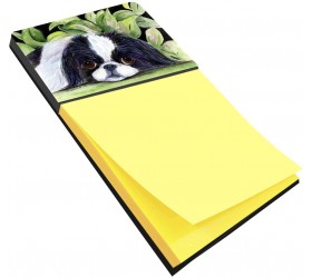 Caroline's Treasures SS8322SN Japanese Chin Refiillable Sticky Note Holder or Note Dispenser Large Multicolor - B2UMXACCY