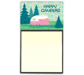 Caroline's Treasures VHA3004SN Happy Campers Glamping Trailer Sticky Note Holder Large Multicolor - BKPC16R7P