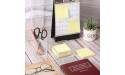 Clear Acrylic Notepad Holder Sticky Note Holder Sticky Notepad Holder Acrylic Sticky Note Holder Acrylic Sticky Note Dispenser for Desk Accessories 2 Pack - BTAS4TXAX