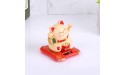 Germerse Welcoming Cat Exquisite Waving Cat Decor Solar Powered Automatic Lucky Cute for Car Decoration for Home or Office DisplayYellow - BY582FRTW