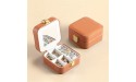 GloryMM Organizer Box Multifunction Display Storage Case Holder with Lock Mirror for Jewelry,Brown - B8PYUC2E7