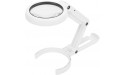 Ladieshow Magnifying Glasses High Magnification Clear Folding Handheld LED Light for Seniors Reading Soldering Inspection Jewelry - B95WYTP5B