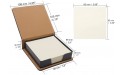 Leather Notes Holder Memo Cube Notepad Dispenser with 120 Sheets 3.6 x 3.6 Inches Non Sticky Notes Blank Beige Loose Leaf Paper for Taking Notes Reminders Cards OrganizerBlack - BCUH92C1A